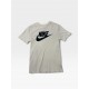 Nike Sportswear Classic Logo T-Shirt White with Black Swoosh